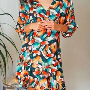 Farm by Anthropologie toucan dress size small
